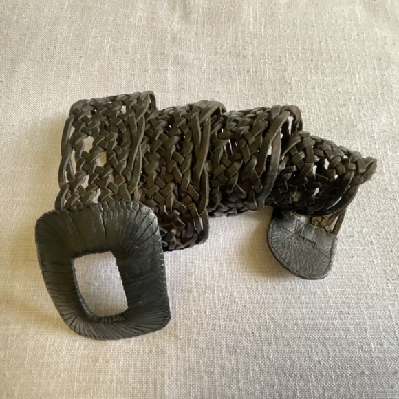Motif 56 Handmade In Marocco Woven Adjustable Leather Boho Belt… main image 4